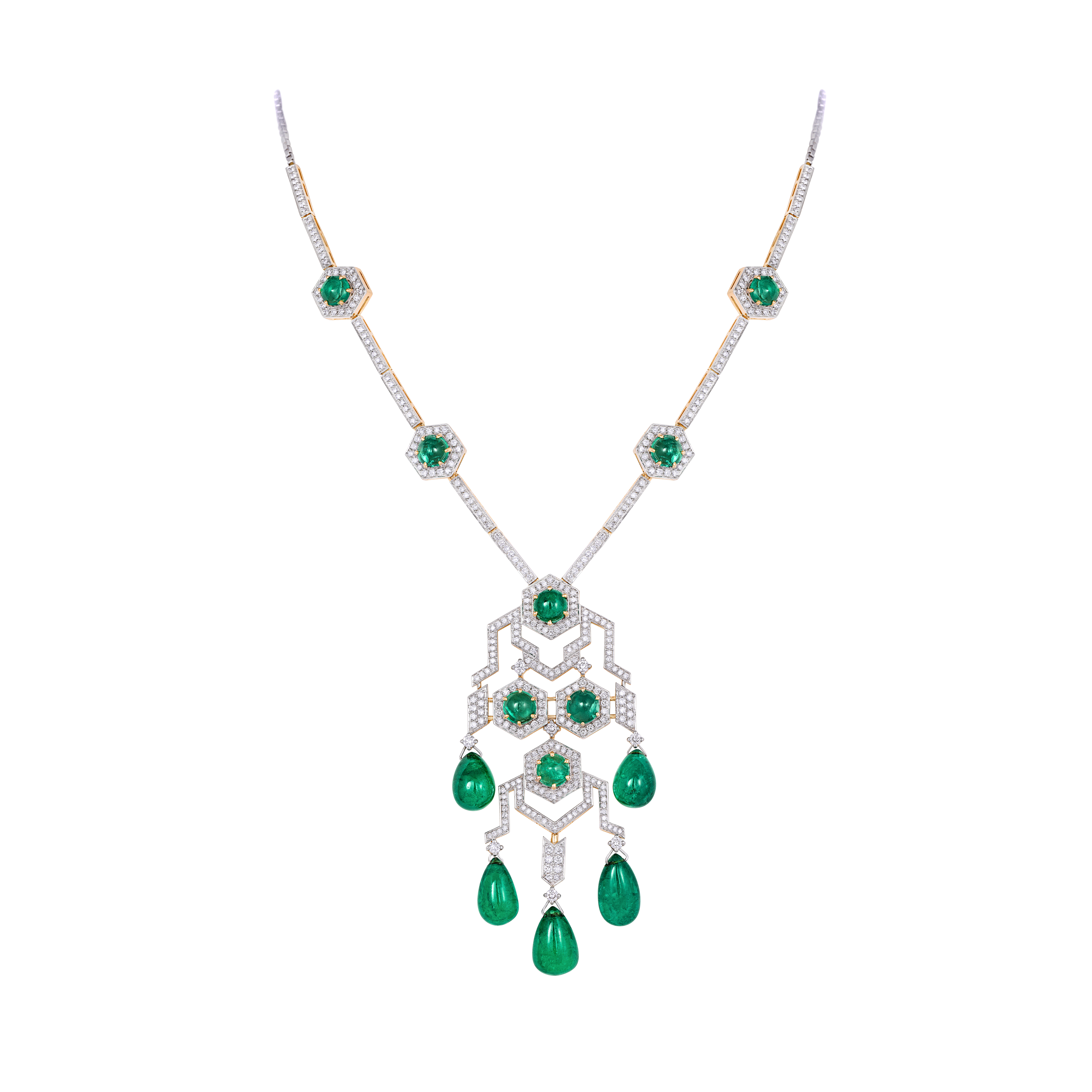 Mohar x Gemfields Drop Long Necklace