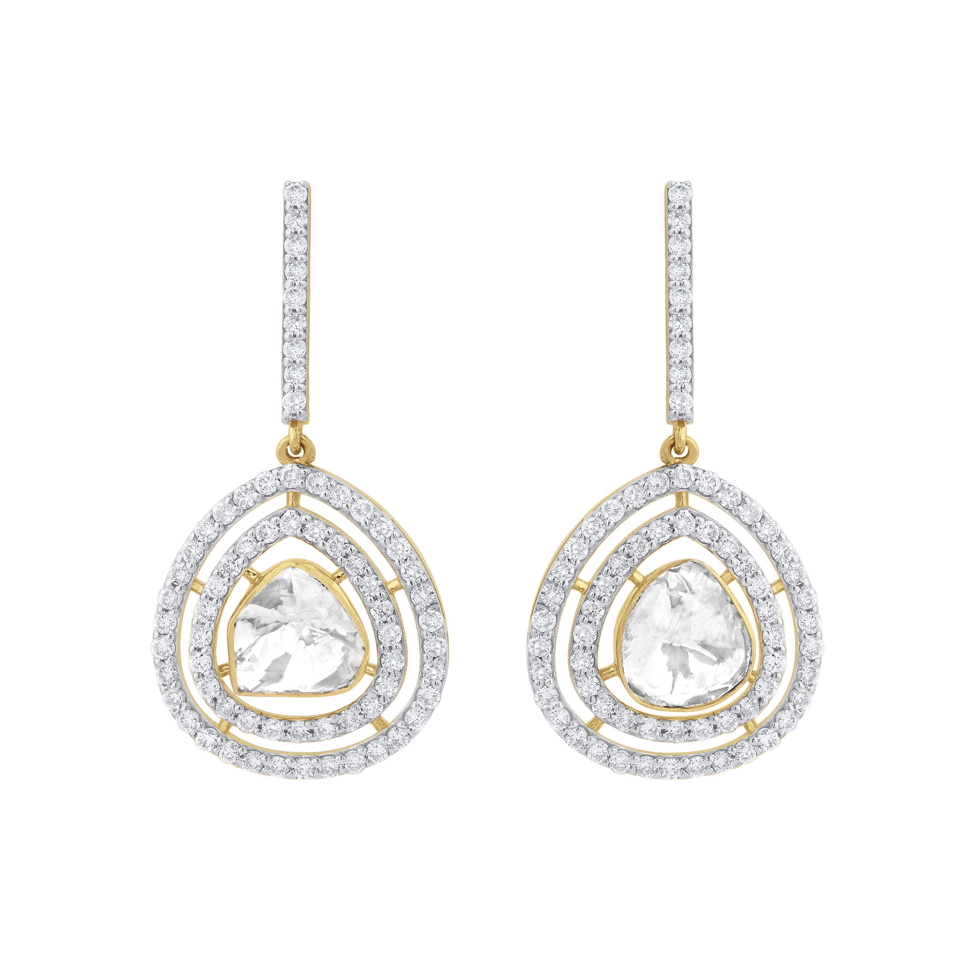 Polki Bali Diamond Earrings
