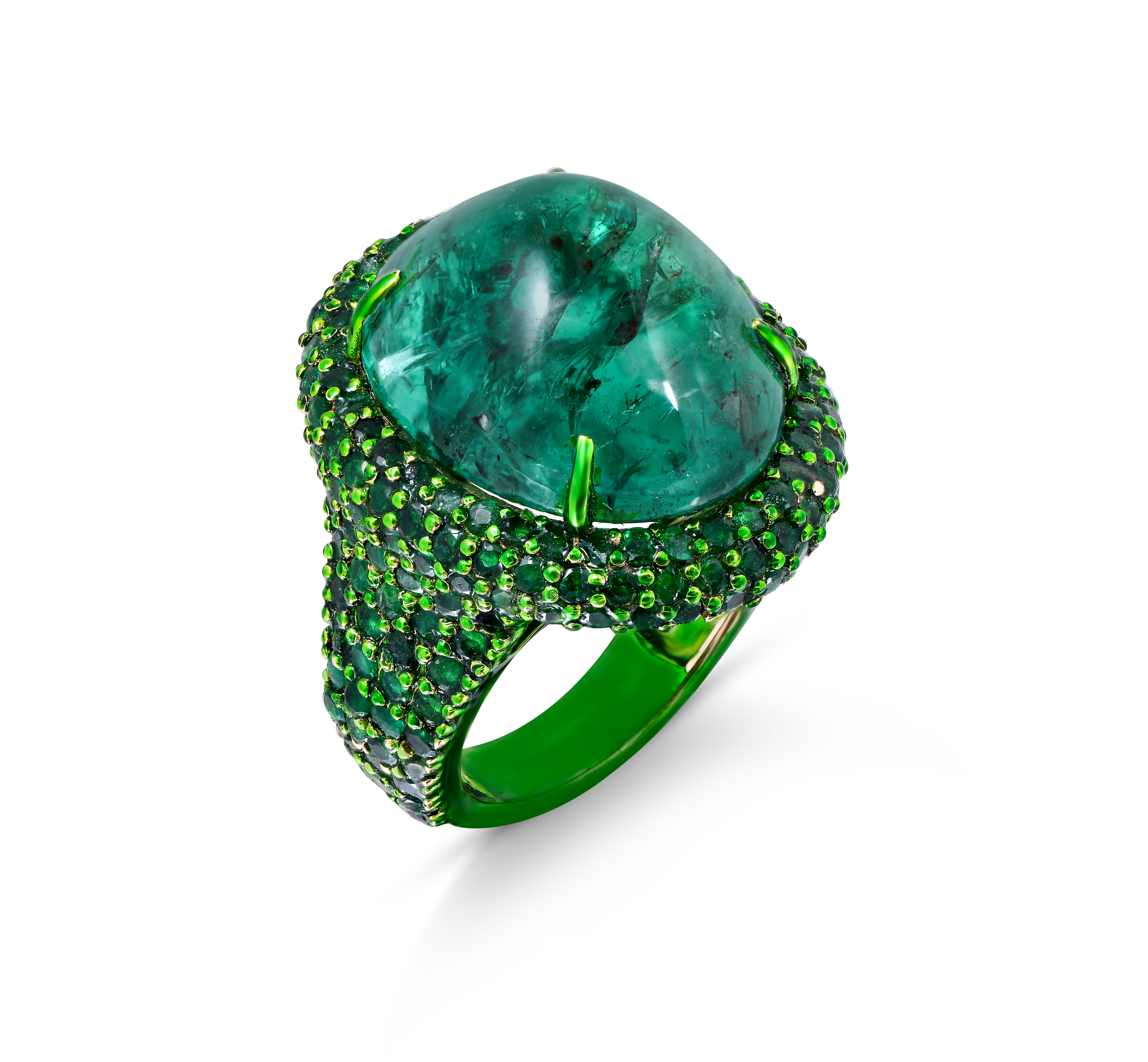 Mohar Emerald Verde Luminance Ring