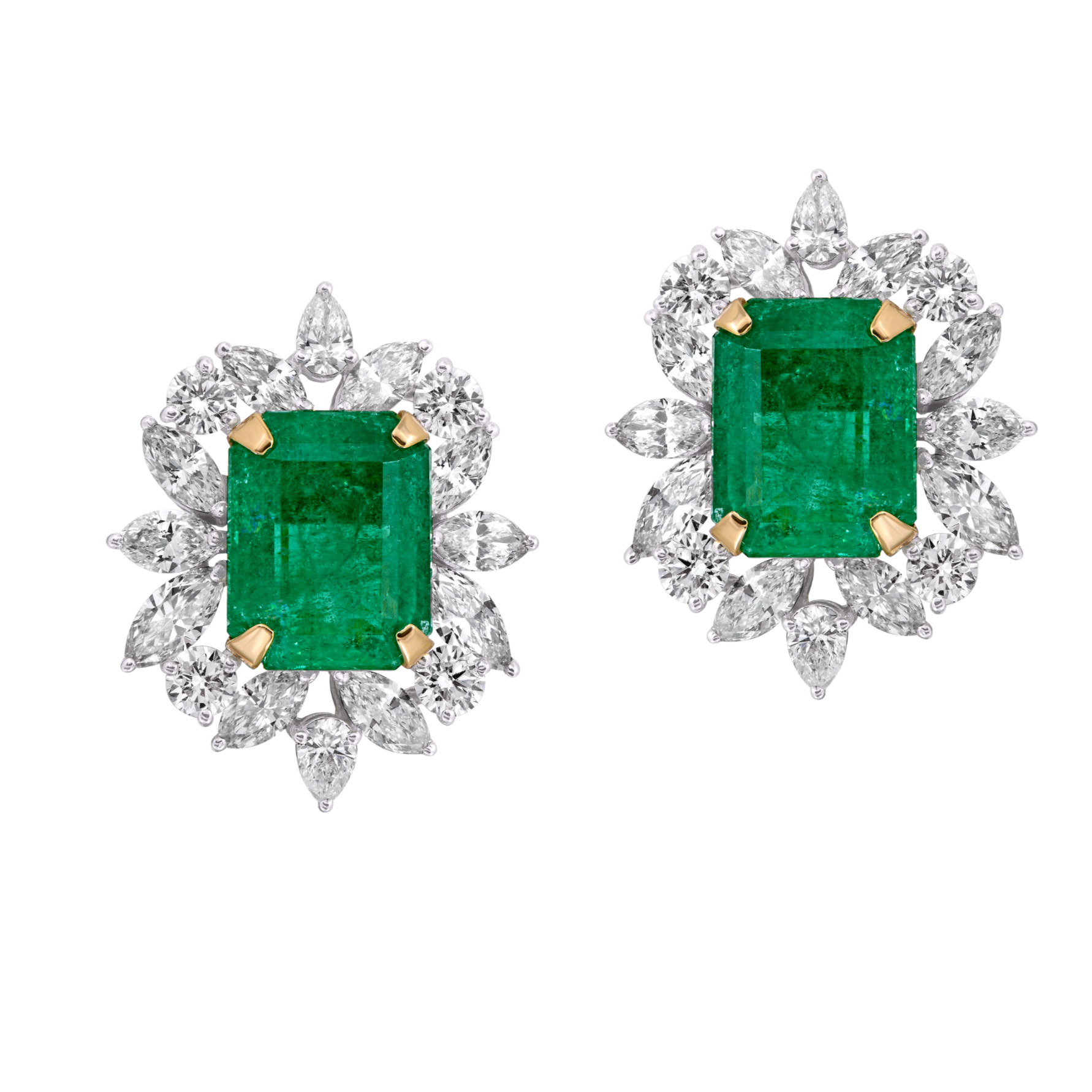 Mohar Floral Emerald & Diamond Brilliance