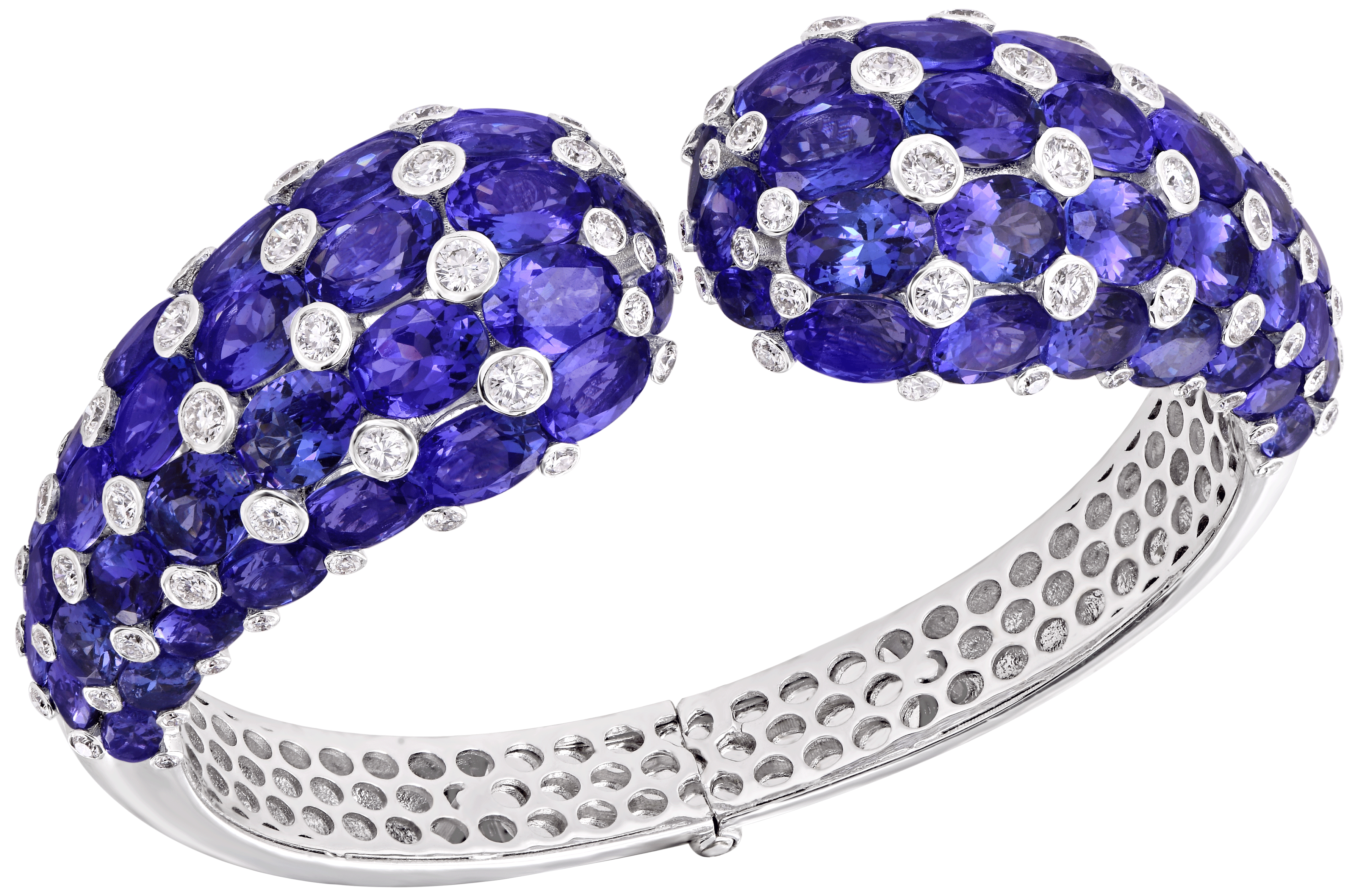 Mohar Tanzanite Diamond Oval Bracelet