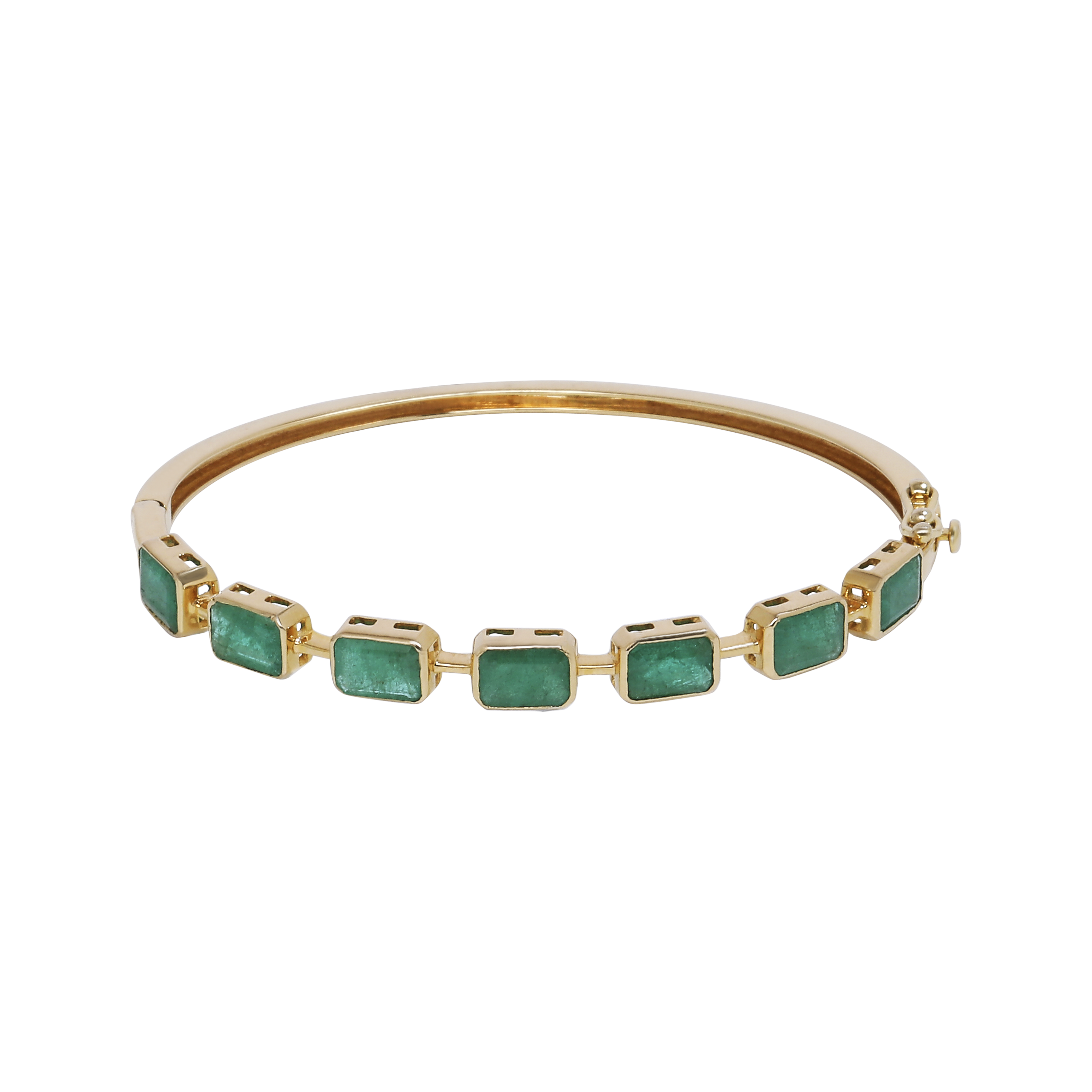 Emerald Ethnic Kada Bracelet