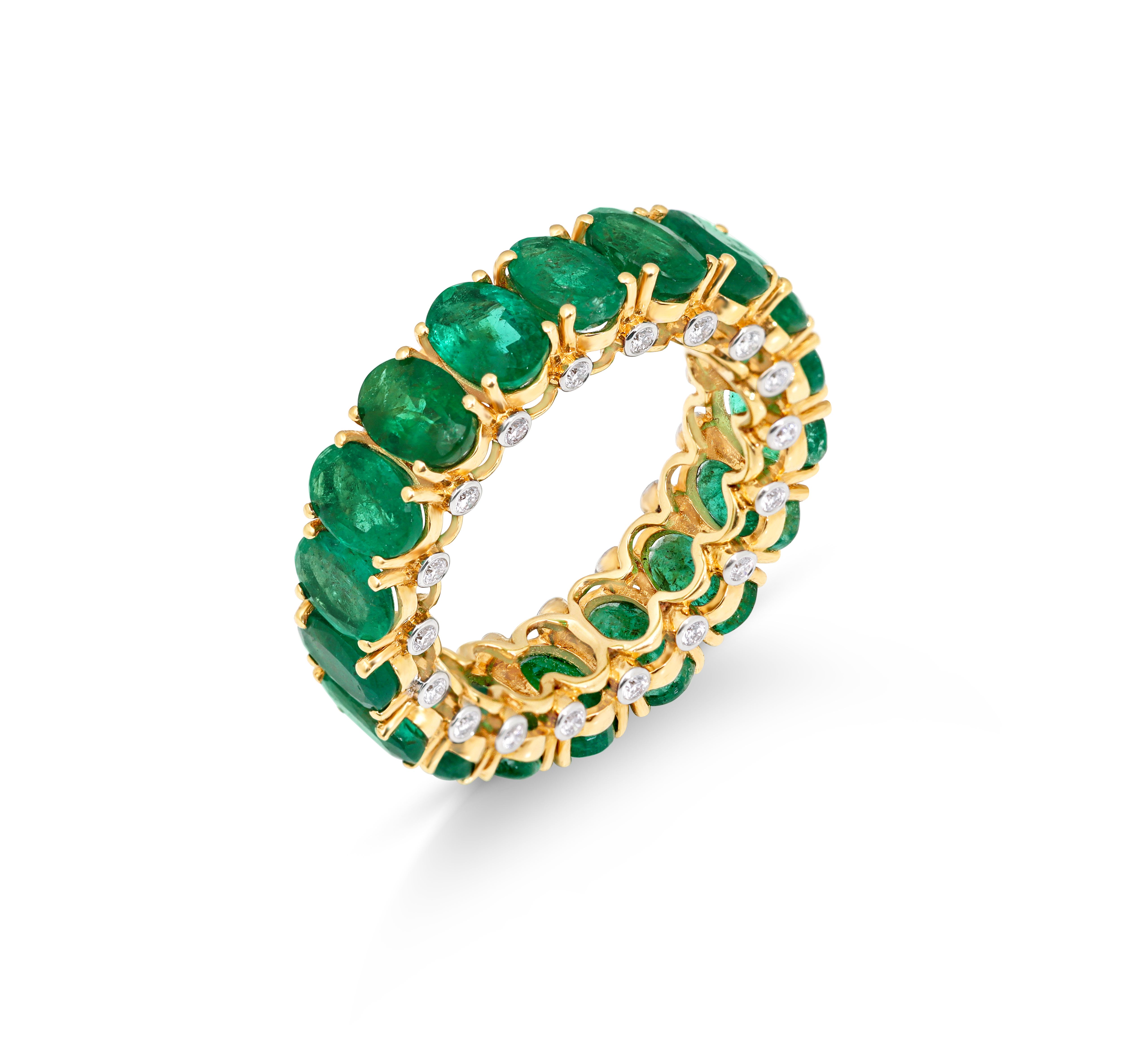 Mohar Emerald Circle of Eternity Ring