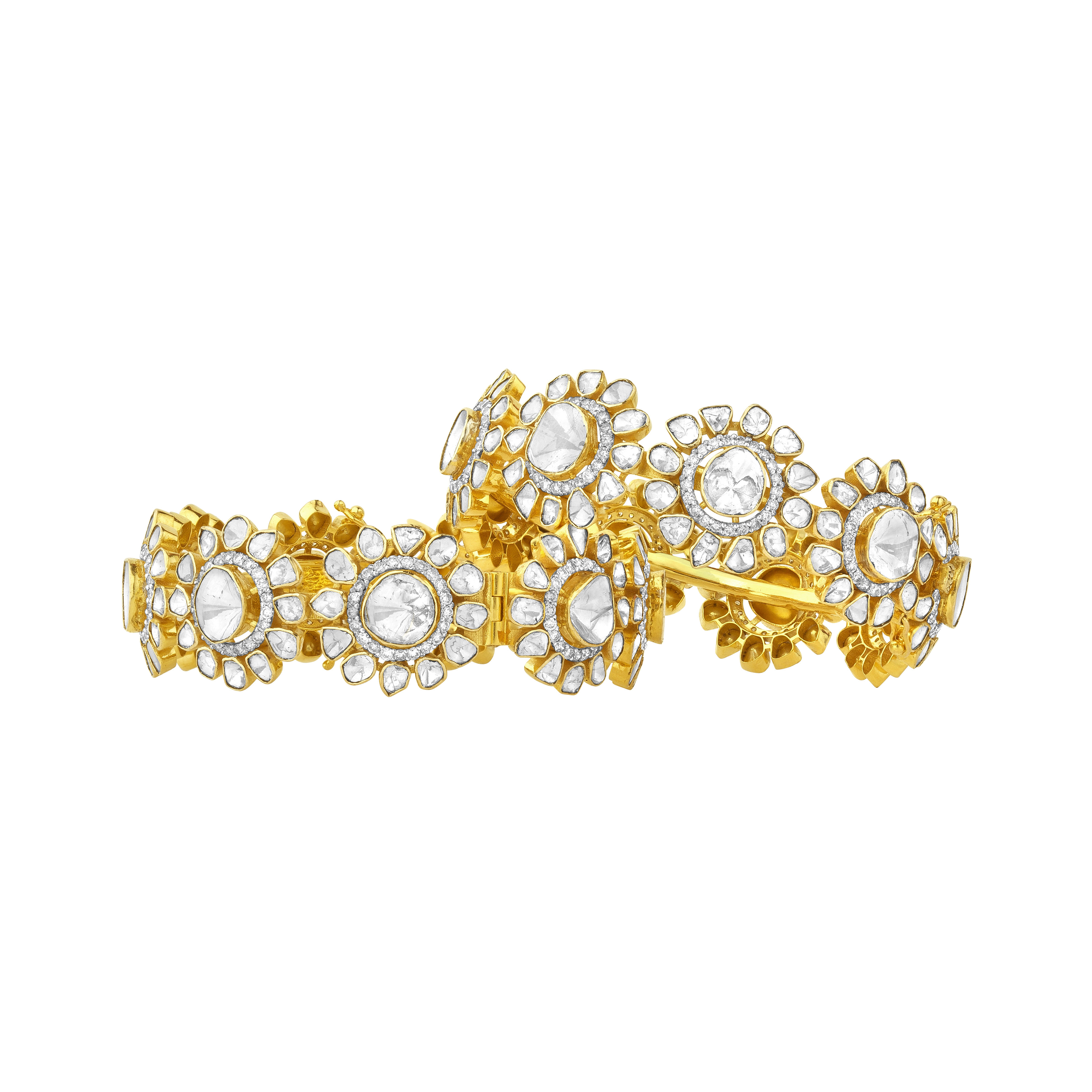 Polki Diamond Kada Bracelets