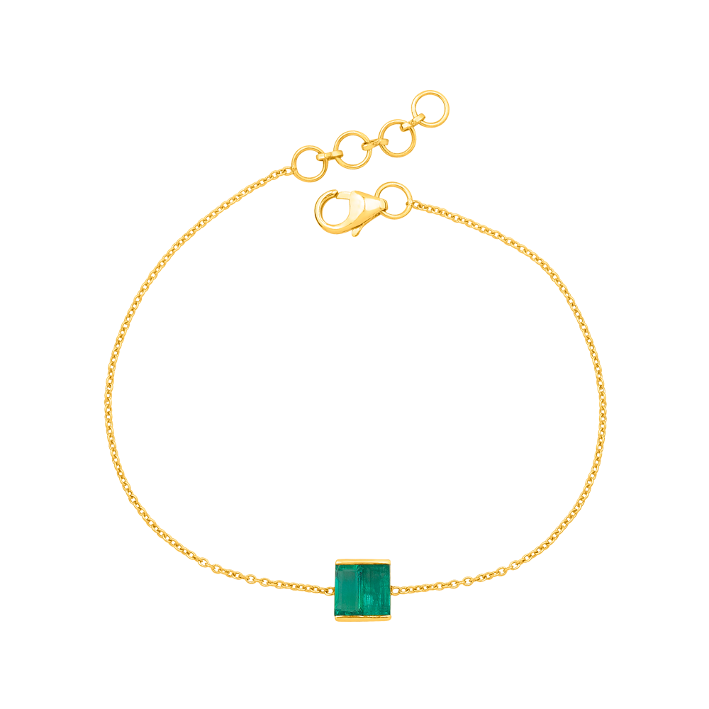 Emerald Bugg Chain Diamond Bracelets