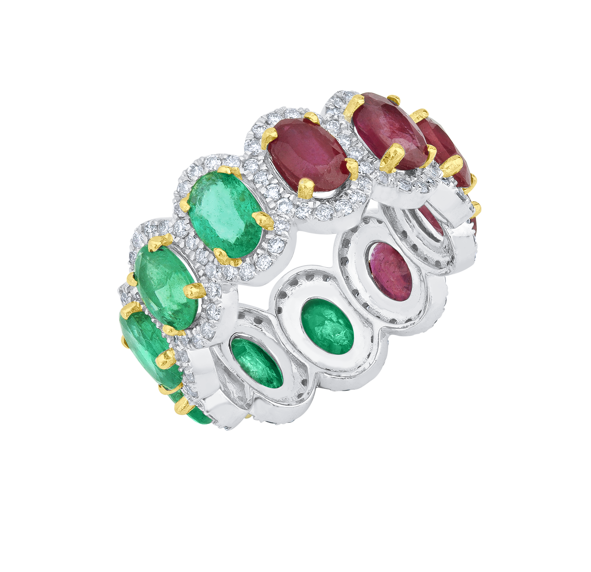 Emerald And Ruby Diamond Rings