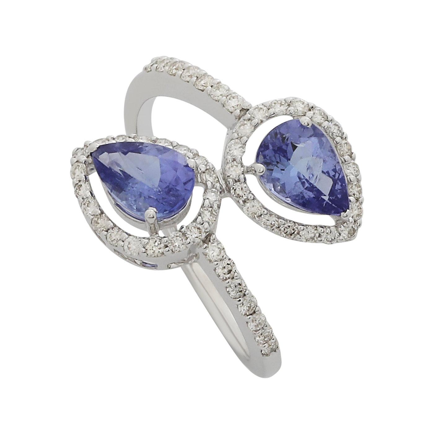 Tanzanite Pear Stone Rings